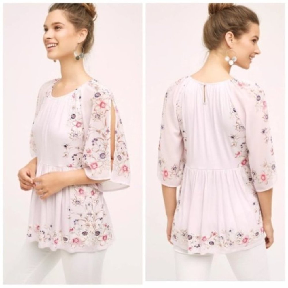 ANTHRO ONE SEPTEMBER Boho Floral Tunic Top
